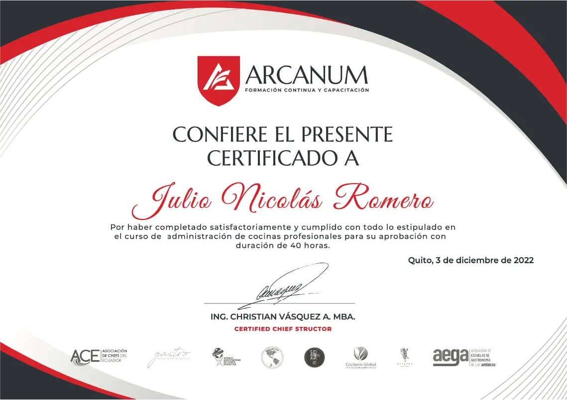 certificado educacion quito
